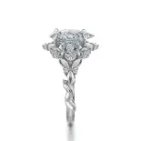 Pierścionek z diamentem gruszka białe złoto SBPZ_051